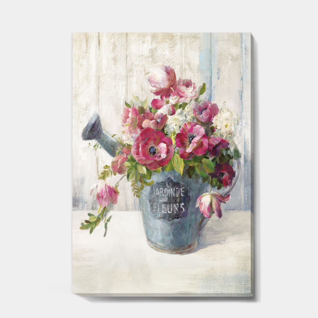 Designart - Maison Des Fleurs I - Cabin & Lodge Canvas Artwork